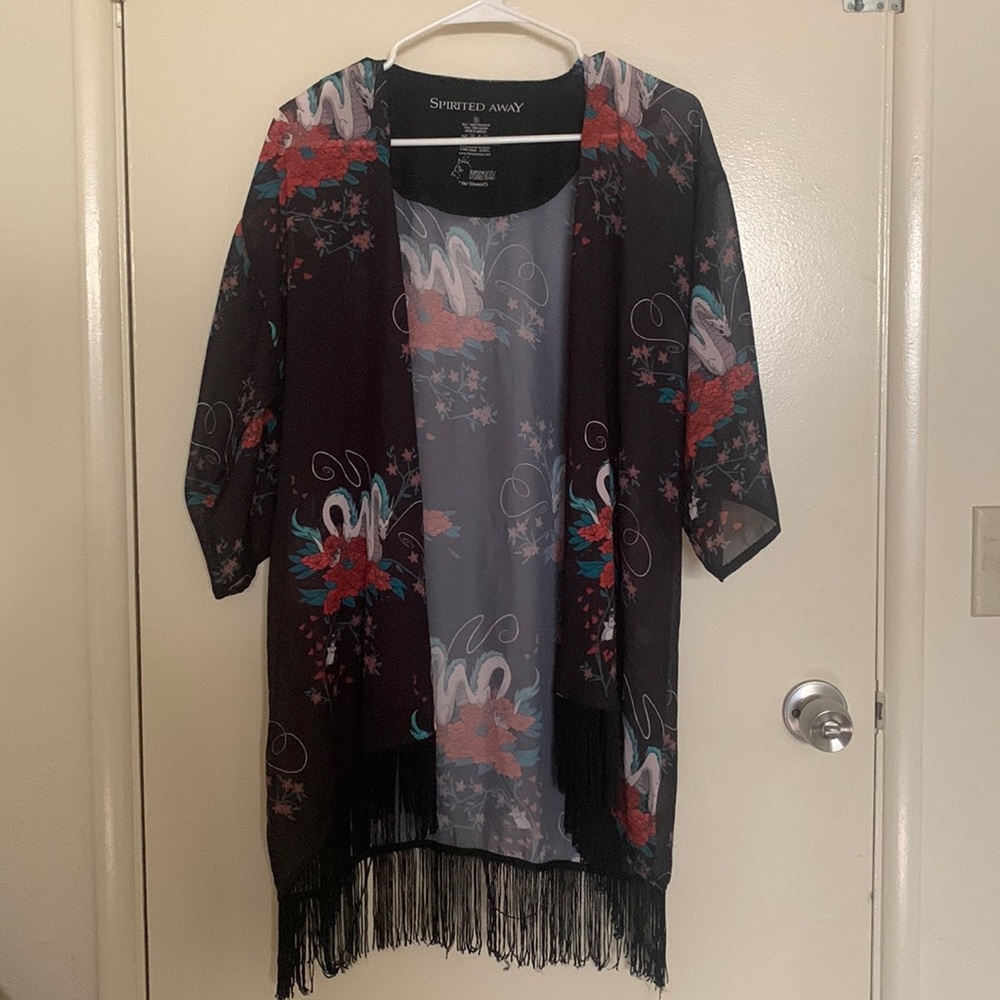 Spirited Away Haku Black Kimono Jacket